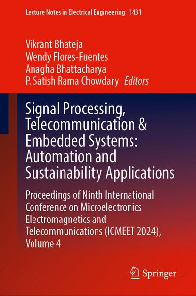 Produktbild: Signal Processing, Telecommunication and Embedded Systems: Automation and Sustainability Applications