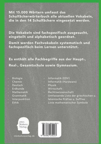 Produktbild: Interkultura Sch&uuml;lerw&ouml;rterbuch Deutsch-Persisch