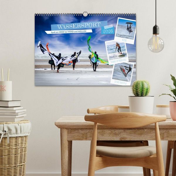 Produktbild: Wassersport - Spa&szlig; am Meer bei Wind und Wellen (Wandkalender 2026 DIN A3 quer), CALVENDO Monatskalender