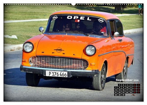 Produktbild: Opel Hits - Deutsche Oldtimer in Kuba (hochwertiger Premium Wandkalender 2026 DIN A2 quer), Kunstdruck in Hochglanz
