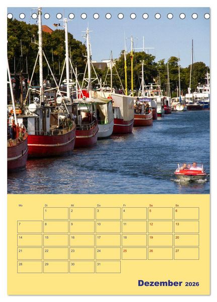 Produktbild: Sehnsuchtsort Warnem&uuml;nde (Tischkalender 2026 DIN A5 hoch), CALVENDO Monatskalender