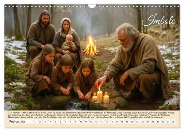 Produktbild: Von Samhain bis Beltane (Wandkalender 2026 DIN A3 quer), CALVENDO Monatskalender