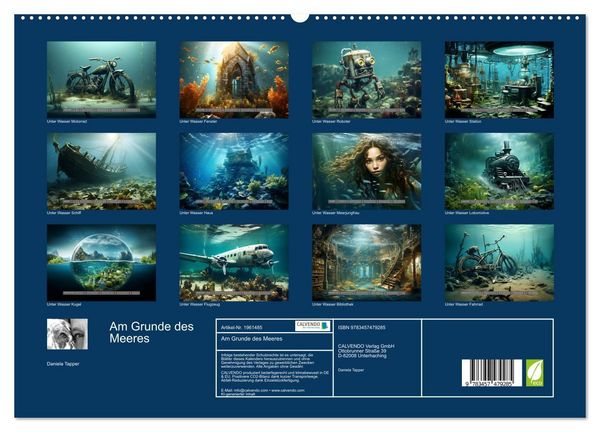 Produktbild: Am Grunde des Meeres (hochwertiger Premium Wandkalender 2026 DIN A2 quer), Kunstdruck in Hochglanz