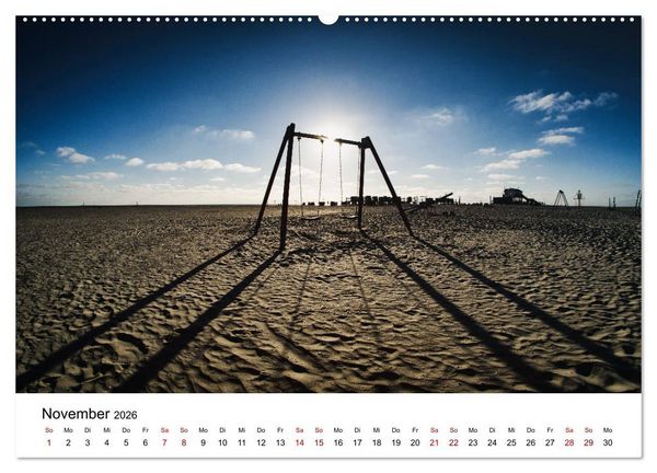 Produktbild: Sankt Peter-Ording. Licht, Schatten und Natur (hochwertiger Premium Wandkalender 2026 DIN A2 quer), Kunstdruck in Hochglanz