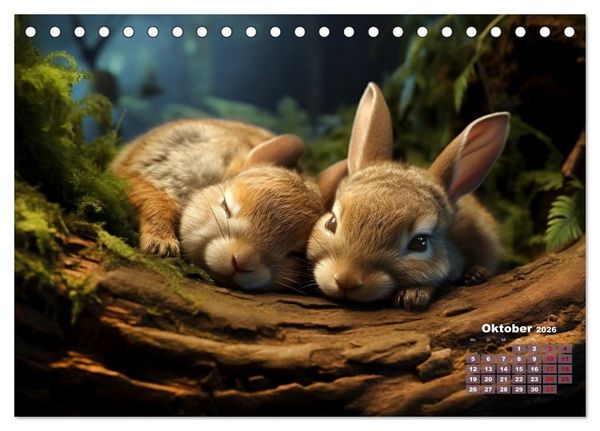Produktbild: Wenn sie schlafen... (Tischkalender 2026 DIN A5 quer), CALVENDO Monatskalender