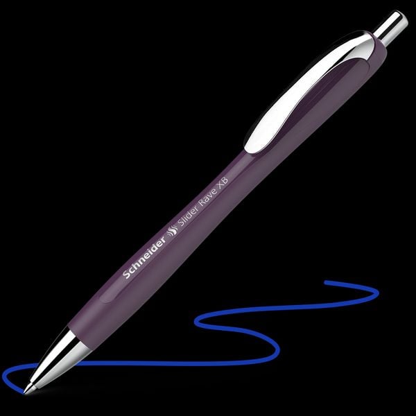Produktbild: Schneider Kugelschreiber Slider Rave plum, Mine Slider 755 XB blau