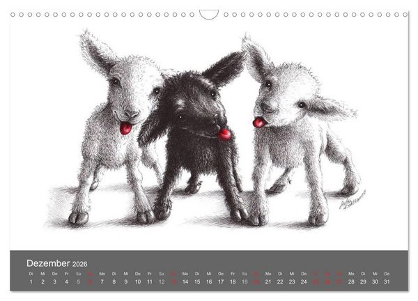 Produktbild: owls & friends 2026 (Wandkalender 2026 DIN A3 quer), CALVENDO Monatskalender