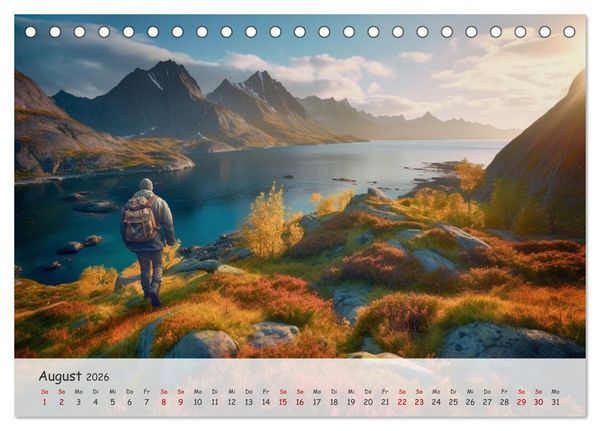 Produktbild: Die Stille des Nordens (Tischkalender 2026 DIN A5 quer), CALVENDO Monatskalender