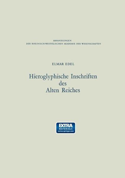 Produktbild: Hieroglyphische Inschriften des Alten Reiches