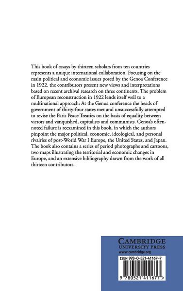 Produktbild: Genoa, Rapallo, and European Reconstruction in 1922