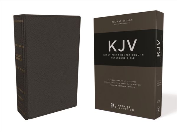 Produktbild: KJV, Reference Bible, Giant Print, Premium Leather, Black, Sterling Edition, Comfort Print