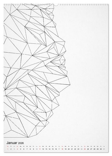Produktbild: Geometric Graphik Art (hochwertiger Premium Wandkalender 2026 DIN A2 hoch), Kunstdruck in Hochglanz