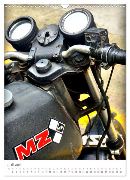 Produktbild: MZ Motorr&auml;der - Ein St&uuml;ck DDR in Kuba (Wandkalender 2026 DIN A3 hoch), CALVENDO Monatskalender