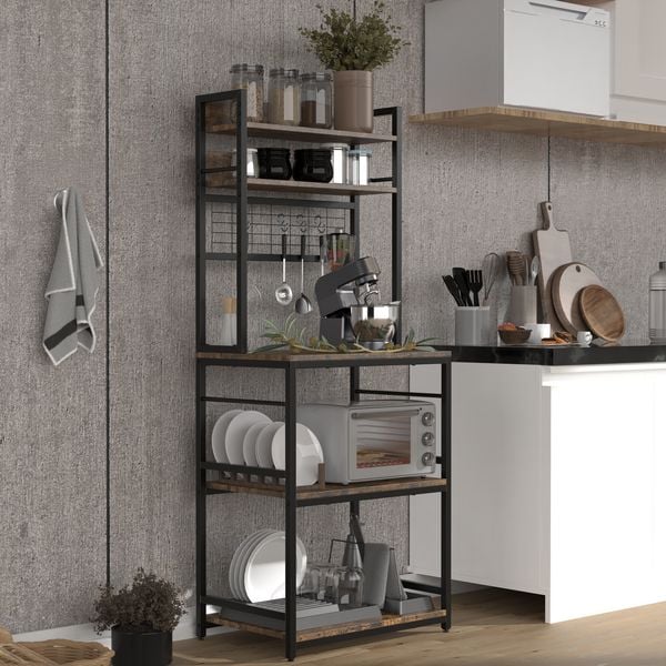 Produktbild: K&uuml;chenregal Kommode Buffet Mikrowelle Kolari