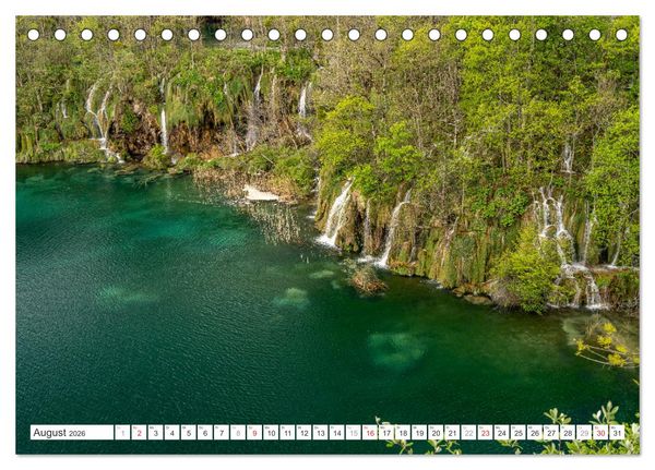 Produktbild: Welterbe in Kroatien - Plitvicer Seen (Tischkalender 2026 DIN A5 quer), CALVENDO Monatskalender