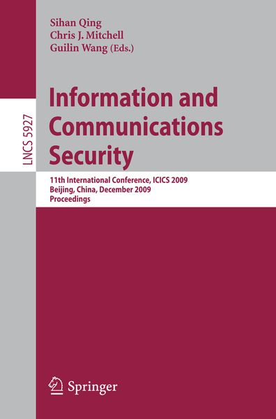 Produktbild: Information and Communications Security