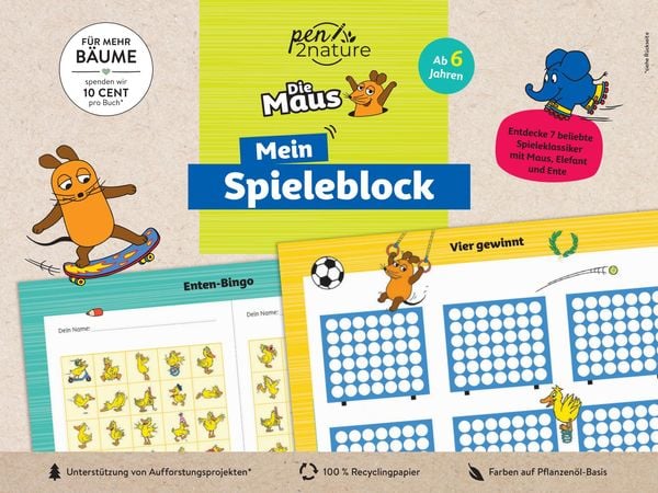 Produktbild: Die Maus - Mein Spieleblock