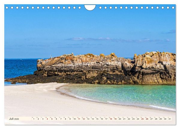 Produktbild: Bretagne - Traumk&uuml;sten im s&uuml;dlichen Finist&egrave;re (Wandkalender 2026 DIN A4 quer), CALVENDO Monatskalender