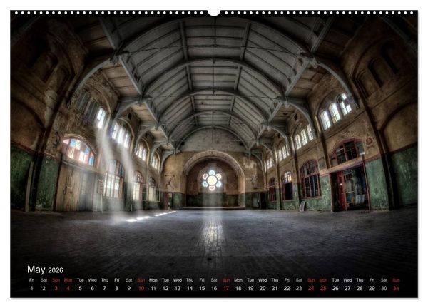 Produktbild: Lost Places HDR Beelitz II (High Quality Premium Wall Calendar 2026 DIN A2 landscape),CALVENDO 12 Month Wall Calendar