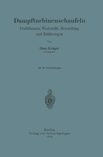 Produktbild: Dampfturbinenschaufeln