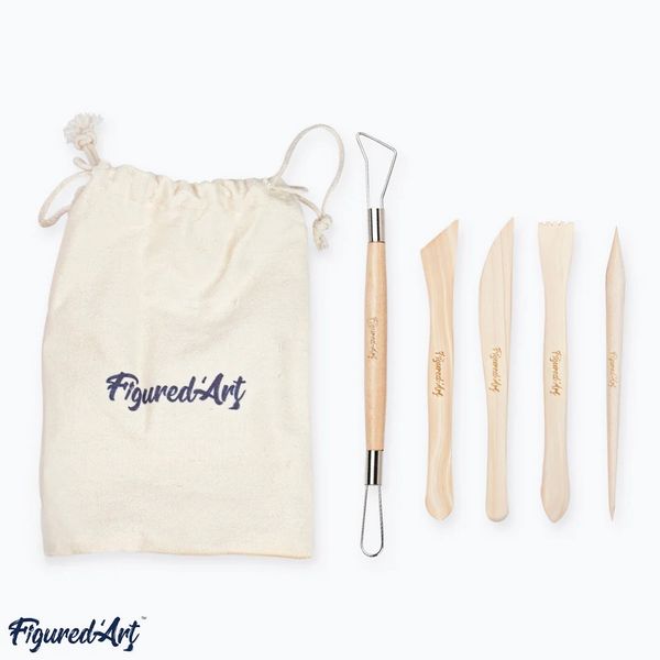 Produktbild: Figured'Art - T&ouml;pferset mit lufttrocknendem Ton, DIY Set