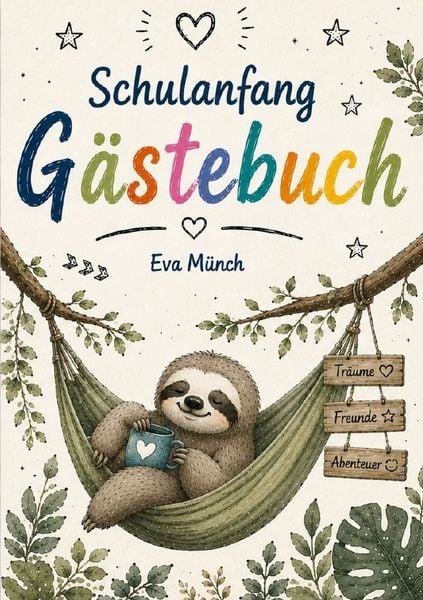 Produktbild: G&auml;stebuch Einschulung Thema Faultier