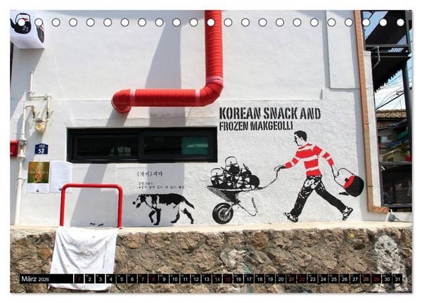 Produktbild: Street Art Seoul (Tischkalender 2026 DIN A5 quer), CALVENDO Monatskalender