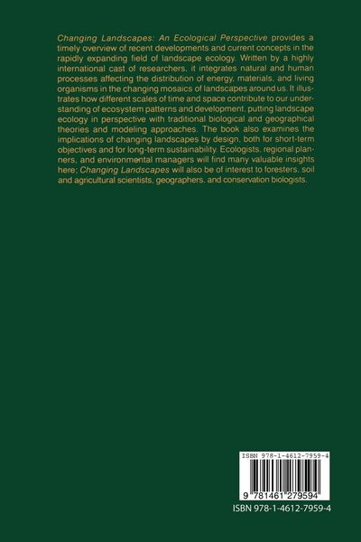 Produktbild: Changing Landscapes: An Ecological Perspective