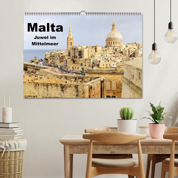 Produktbild: Malta - Juwel im Mittelmeer (Wandkalender 2026 DIN A2 quer), CALVENDO Monatskalender