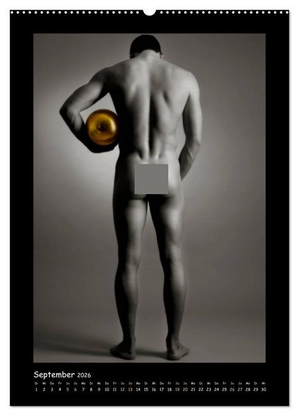 Produktbild: Golden Ball - M&auml;nner Akte (hochwertiger Premium Wandkalender 2026 DIN A2 hoch), Kunstdruck in Hochglanz