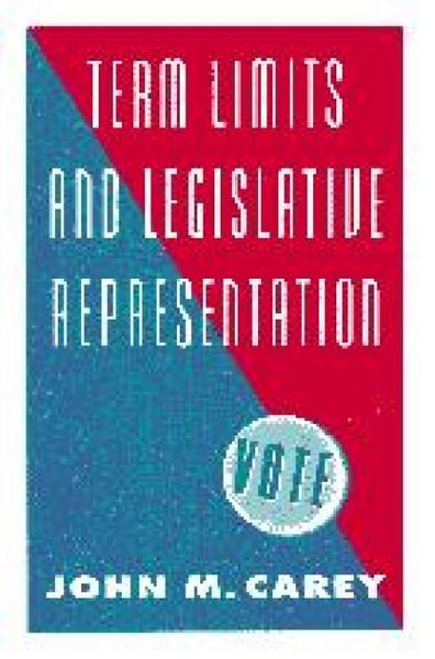 Produktbild: Term Limits and Legislative Representation