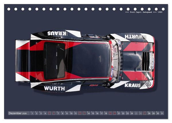 Produktbild: Tourenwagen Classics (Tischkalender 2026 DIN A5 quer), CALVENDO Monatskalender