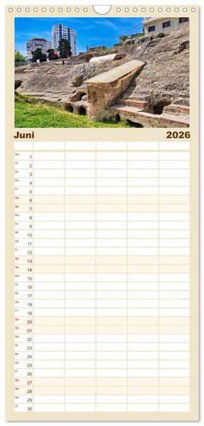 Produktbild: Familienplaner 2026 - Faszinierendes Albanien mit 5 Spalten (Wandkalender, 21 x 45 cm) CALVENDO