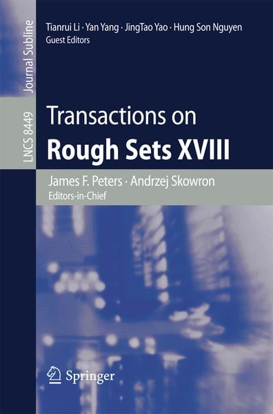 Produktbild: Transactions on Rough Sets XVIII