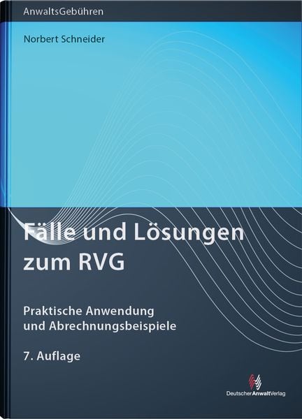 Produktbild: F&auml;lle und L&ouml;sungen zum RVG