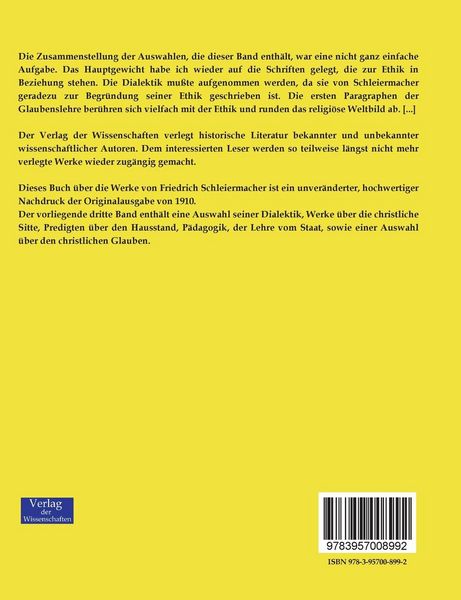 Produktbild: Schleiermachers Werke