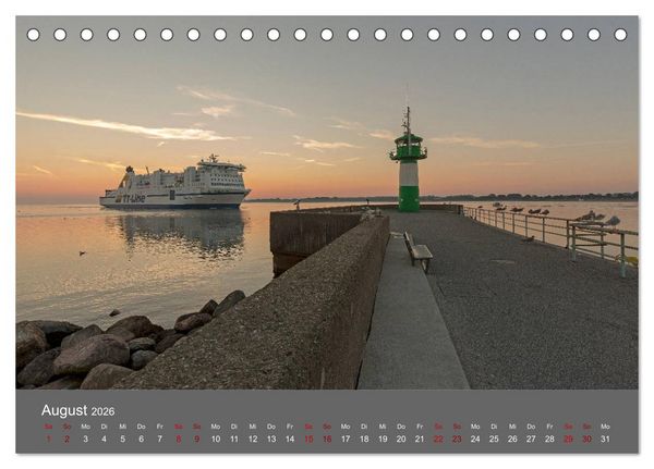 Produktbild: L&uuml;becker Bucht - Travem&uuml;nde - Niendorf - Timmendorf (Tischkalender 2026 DIN A5 quer), CALVENDO Monatskalender