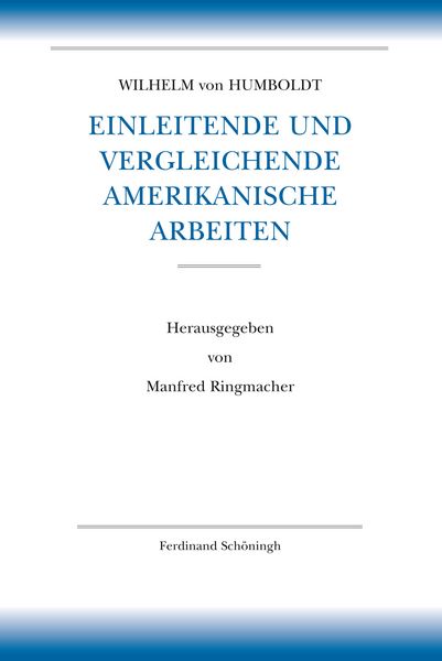 Produktbild: Einleitende und vergleichende amerikanische Arbeiten