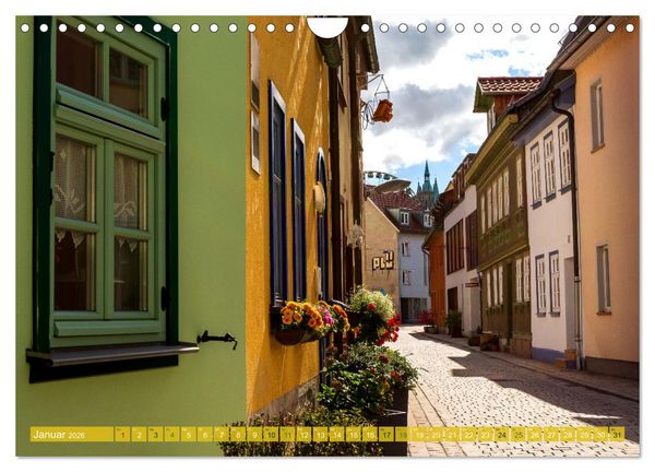 Produktbild: Romantisches Erfurt - Reise durch das sch&ouml;ne Th&uuml;ringen (Wandkalender 2026 DIN A4 quer), CALVENDO Monatskalender