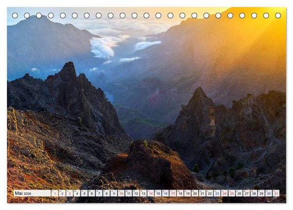 Produktbild: La Palma - La Isla Bonita - Kanarische Inseln (Tischkalender 2026 DIN A5 quer), CALVENDO Monatskalender