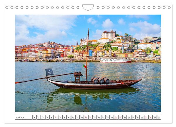 Produktbild: Porto - Stadt am Rio Douro (Wandkalender 2026 DIN A4 quer), CALVENDO Monatskalender