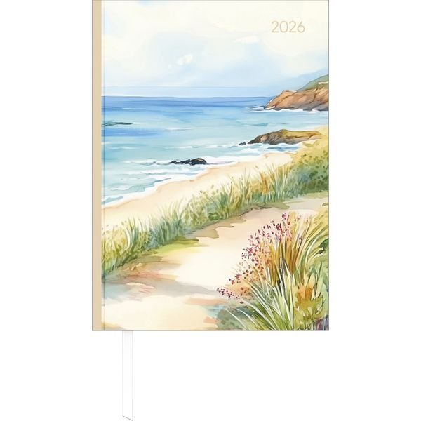 Produktbild: Buchkalender Style Beach 2026 - Büro-Kalender A5 - Cheftimer - 1 Tag 1 Seite - 352 Seiten - Blume - Alpha Edition