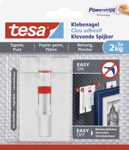 Tesa Klebenagel Tapete & Putz verstellbar 2kg