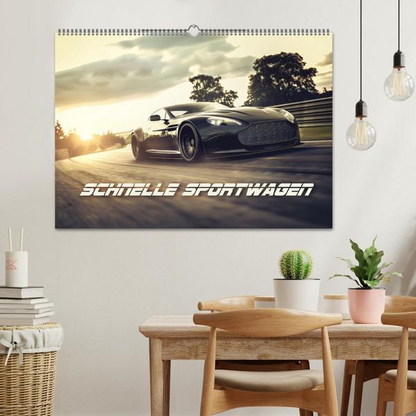 Produktbild: Schnelle Sportwagen (Wandkalender 2026 DIN A2 quer), CALVENDO Monatskalender