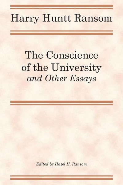 Produktbild: The Conscience of the University, and Other Essays