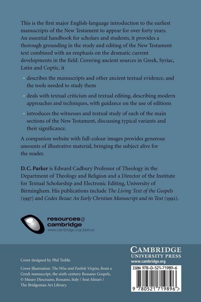 Produktbild: An Introduction to the New Testament Manuscripts and Their Texts