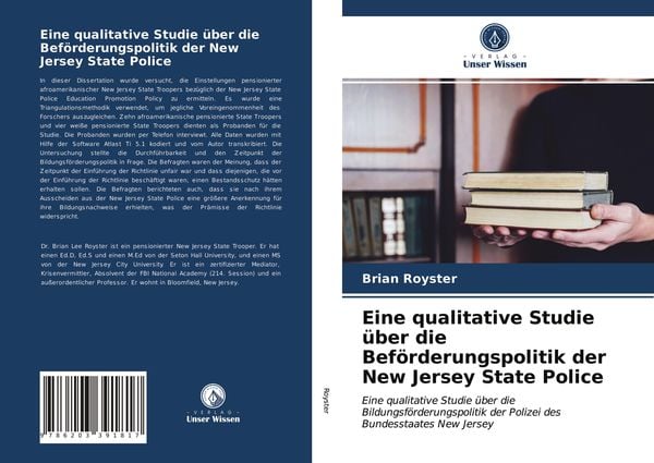 Produktbild: Eine qualitative Studie &uuml;ber die Bef&ouml;rderungspolitik der New Jersey State Police