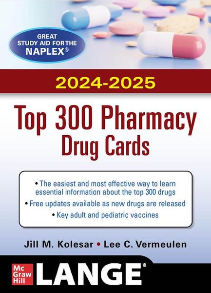 Produktbild: McGraw Hill's 2024/2025 Top 300 Pharmacy Drug Cards