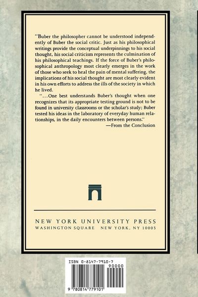 Produktbild: Martin Buber's Social and Religious Thought