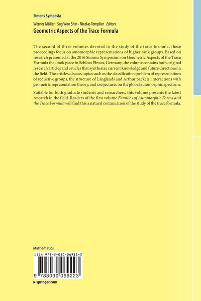 Produktbild: Geometric Aspects of the Trace Formula